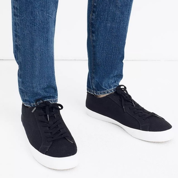 𝅺MADEWELL Sidewalk Low-Top Sneakers in Black Canvas Unisex. Men’s 7.5 Wom… - Picture 8 of 10